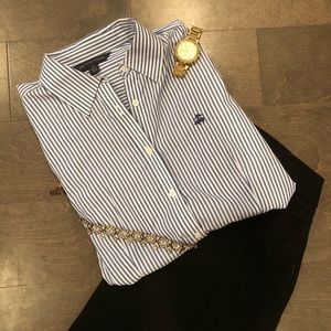 Brooks Brothers Striped Button Down Women's Blouse